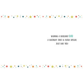 Regal Publishing C80656 Modern Birthday Card Dad,white|black|red|grey|green,8 x 6 inches