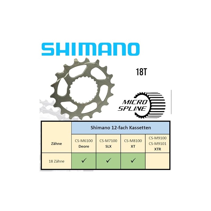 Wear Replacement Sprocket Shimano Deore SLX XT XTR MTB Ebike