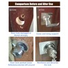 MOSECYOU Door Reinforcement Plate, Door Lock Repair Plate, Door Knob/Lever/Deadbolt