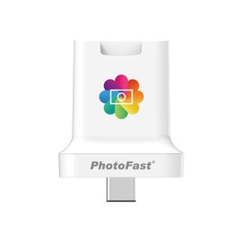 PhotoFast PhotoCube C USB PD Dedicated Micro SD Card Reader for Charging and Backup Simultaneously White PHOTOCUBEC