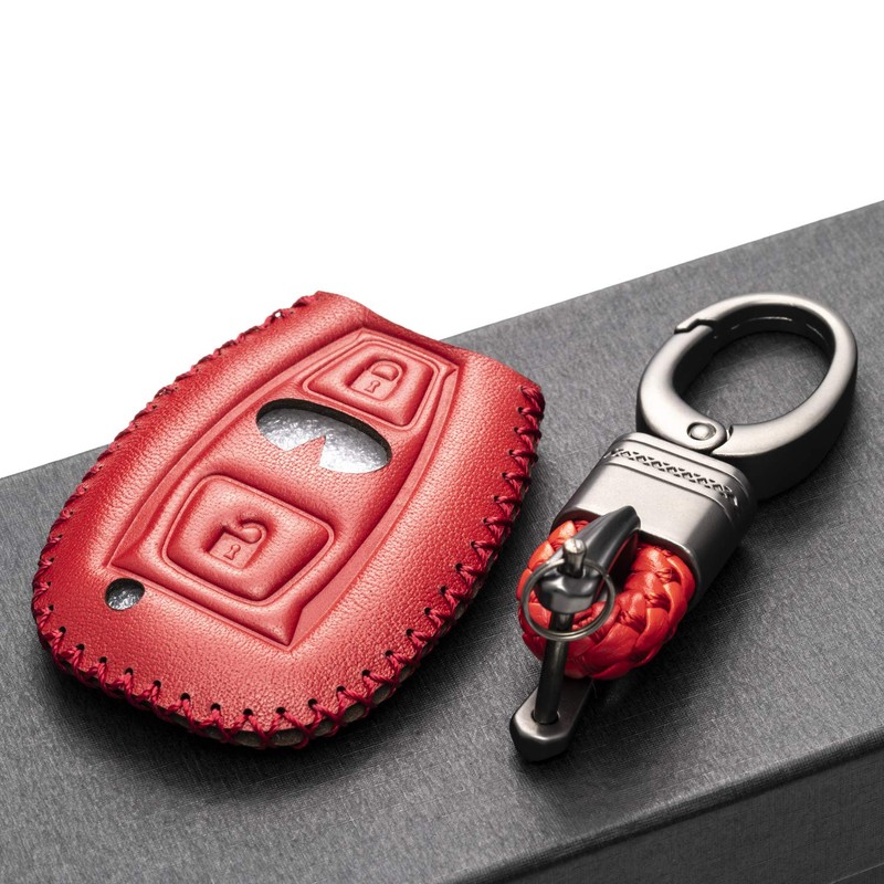 Vitodeco Genuine Leather Smart Key Fob Case Cover Protector with