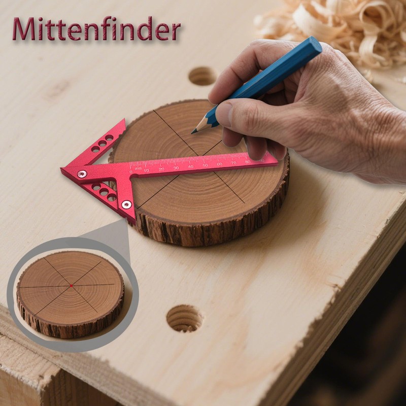 Centre Finder, Accurate Centring Angle, 90 Degree, 45 Degree Angle,