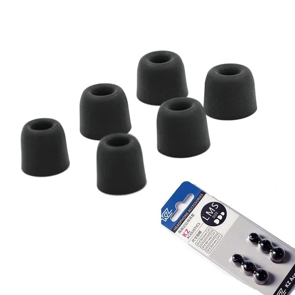 Gomas para Audifonos KZ Memory Foam 6 Piezas L/M/S Gomas
