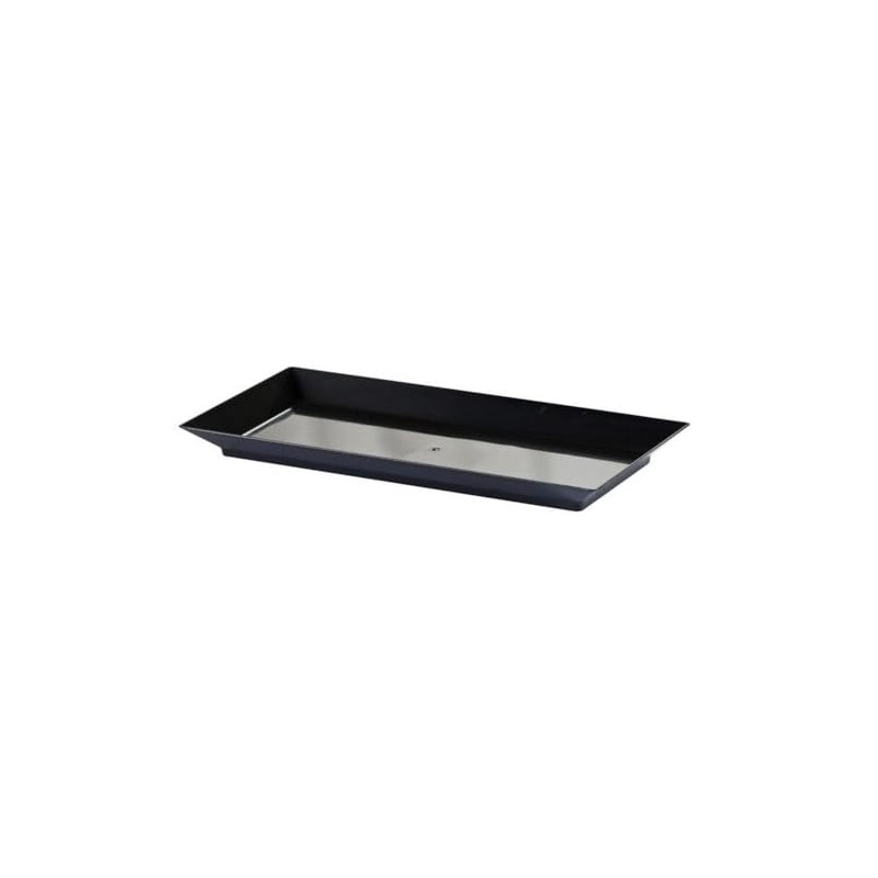 Blue Sky MiniWare Black Disposable 5" Oblong Trays (6 Count)