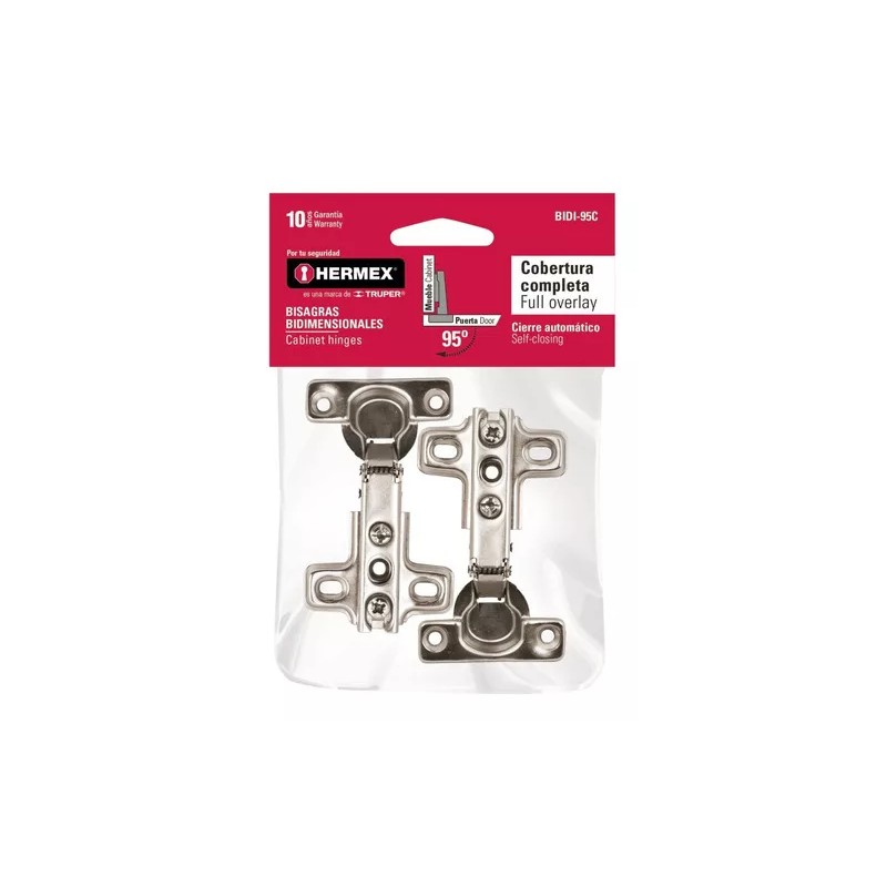 Hermex Bisagra Bidimensional 95° Completa Hermex 43156