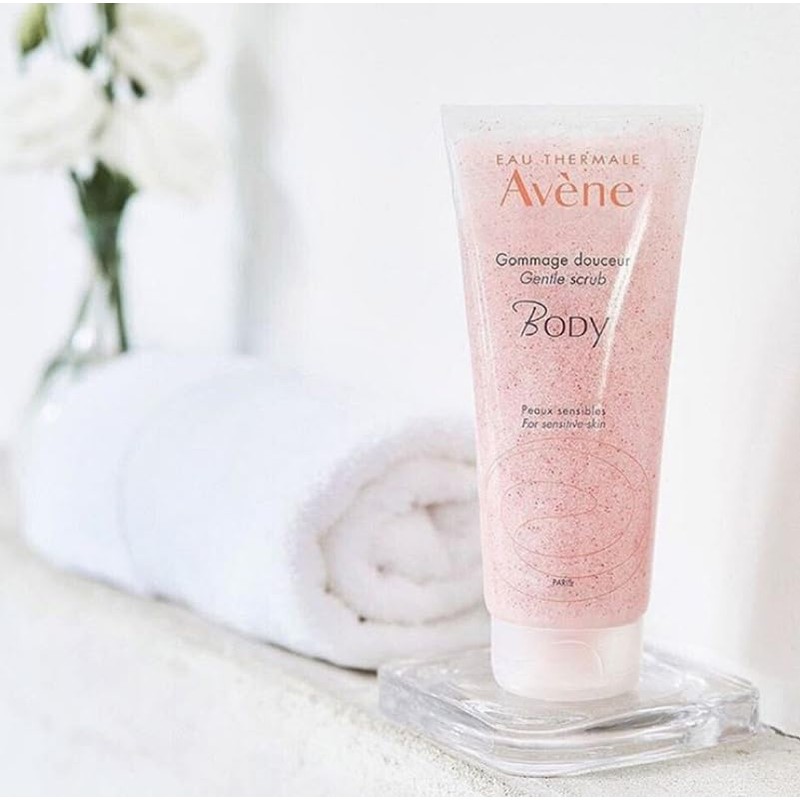 Eau Thermale Avene Gentle Scrub, Biodegradable, Non-Abrasive Exfoliation Scrub for