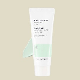 Anjumain THE FACE SHOP Air Cotton Makeup Base 35g, mint, 1 piece / 더페이스샵 에어코튼 메이크업 베이스 35g, 민트, 1개