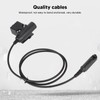 U94 PTT Adapter Cable 35.4in Walkie Talkie Headset Connector Cable
