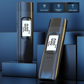 Alcohol Tester Portable High Accuracy Breathalyzer Non Contacting Breath Alcohol Detector USB Rechargeable Support Voice Prompt