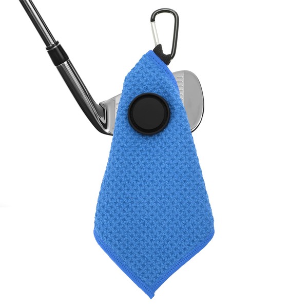 PATIKIL 5.5"x5.5" Magnetic Golf Towel with Wire Cleaning Cloth, Microfiber