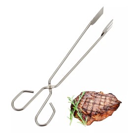 Importeek Pinzas Tenazas Acero Inoxidable Ensalada Hielo Pan Mediano