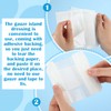 Nuogo 100 Pack Wound Dressing Bordered Gauze Pads 4 x