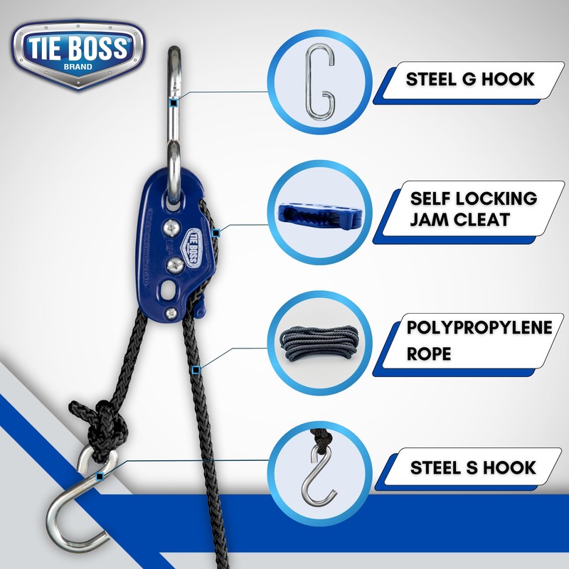 Tie Boss - 1/4 Inch, Medium Duty, (150 lbs Working