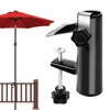 Fonyet Parasol Holder Balcony Railing Adjustable Parasol Holder Attachment Balcony