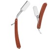 Manual Razor Professional Men Male Wooden Handle Folding Shaver Blade