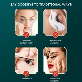 Electric Eyelash Curler Skin-friendly Silicone Natural Radian Safe Anti-scalding Time-saving Fast Long-lasting Curling