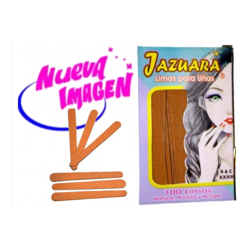 Jazuara/Pulefin Limas Para Manicure 3 Cajas Jazuara Con 100 Limas