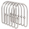 AmazerBath Shower Curtain Hooks, Nickel Shower Curtain Hooks Rust Proof,