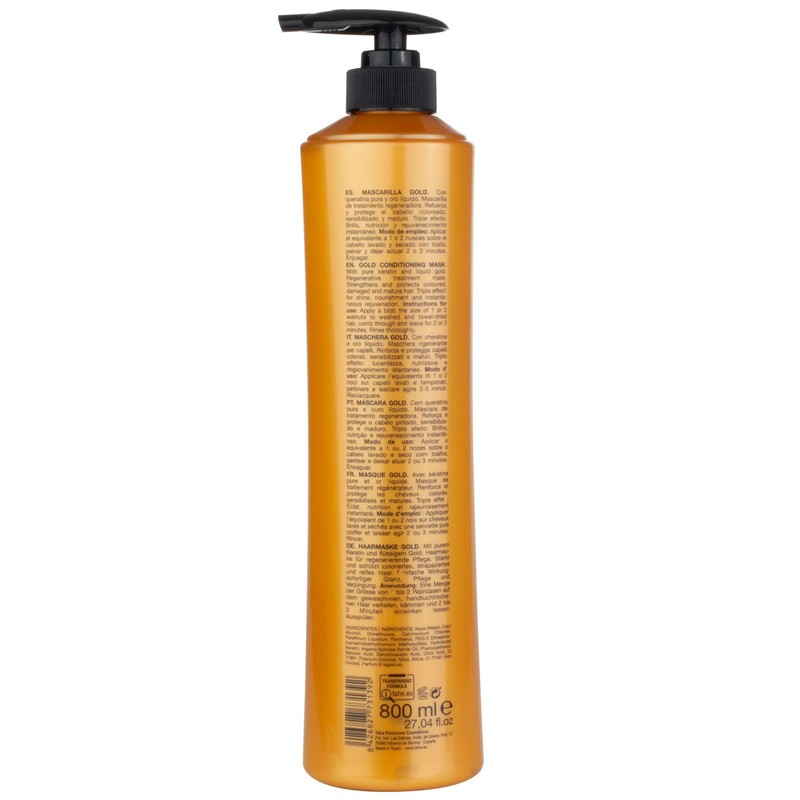 Tahe Botanic Gold Regenerating Hair Mask with Pure Keratin and
