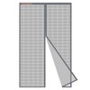 Risareyi Fiberglass Magnetic Screen Door Actual Size 32"x80", Grey Bugs