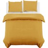 MOONLIGHT20015 Single Duvet Cover - Ochre Solid Soft Single Bedding