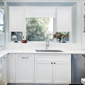 CALYX INTERIORS Cellular Shades, Cordless - 24" Width x 60" Height, White, Light Filtering Honeycomb Window Blinds, Thermal Blinds & Shades for Home, Pleated Cellular Shade Fabric for Insulation