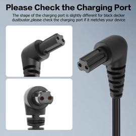 YAODHAOD 15V Charger for Black and Decker Handheld Vacuum 90627870 Black Decker Replacement Charger HHVI320JR02 HHVI315JO42 HLVA320JS10 S003AQU1500015 Power Cord