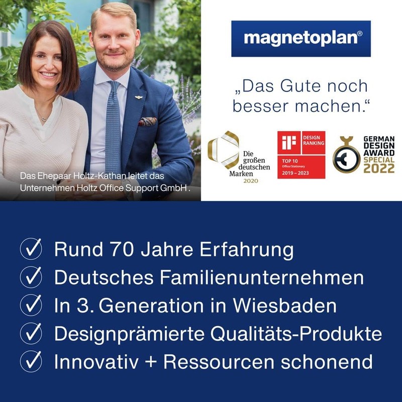 Magnetoplan Magnum Magnet Holder 34 mm 10 Items White