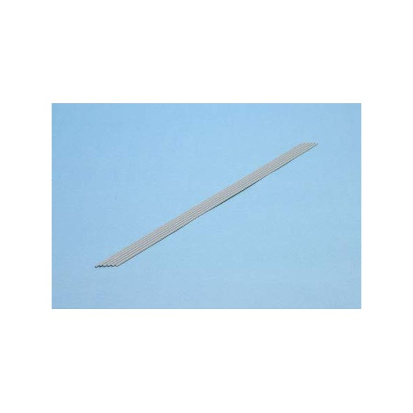 Plush = Materials [Gray] half round Rods 2.0 mm (6 Pieces)