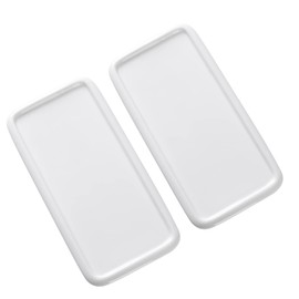 Porcelain Watercolor Palette, 2 Stackable Ceramic Artist Paint Palette, Watercolor Mixing Tray for Watercolor Gouache Painting, 10 by 4.7 Inch, Rectangle