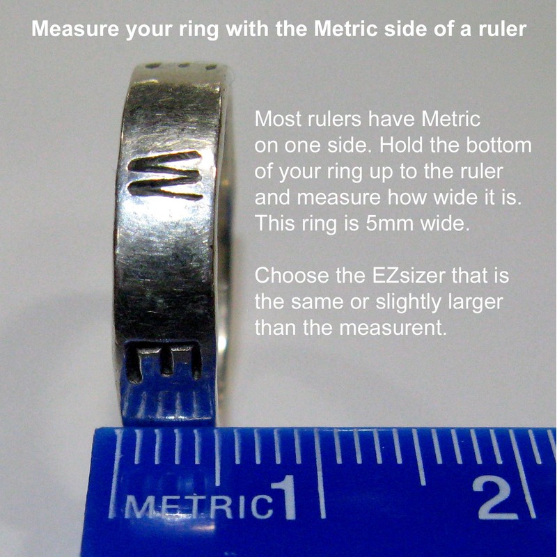 EZsizer Ring Size Reducer, Ring Guard, Ring Size Adjuster Size: