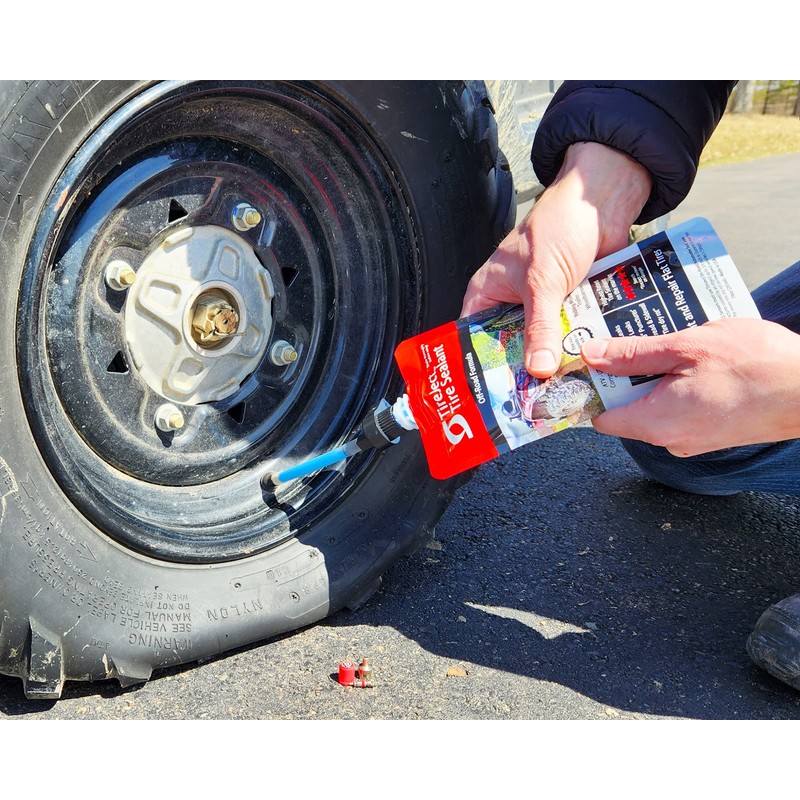 TireJect Off-Road Tire Sealant Kit - 5-in-1 Sealing - Fix