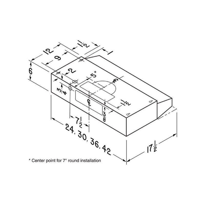 Broan-NuTone F403011 Insert with Light, Exhaust Fan for Under Cabinet