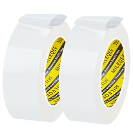 2Pack MILEQEE Window Weather Stripping Door Seal Tape White, 1.38in x 164FT, Automotive Weatherstrip Adhesive Seal Strip for Car Auto Trunk, Weatherproof Gap Sealing Sealer Draft Blocker, Easy Removal