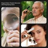 Luxury 3X25 Opera Glasses Binoculars with Adjustable Handle,Chain&Real Magnifying Glass,Optical