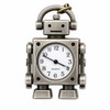 Fashionable Cool Robot Quartz Table Clock with Arabic Numerals Circular Dial Souvenir Decor