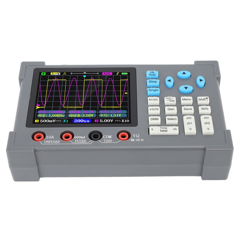 Digital Multimeter 2 Channels 120Mhz Bandwidth 250MSa/s Sampling Rate 500M