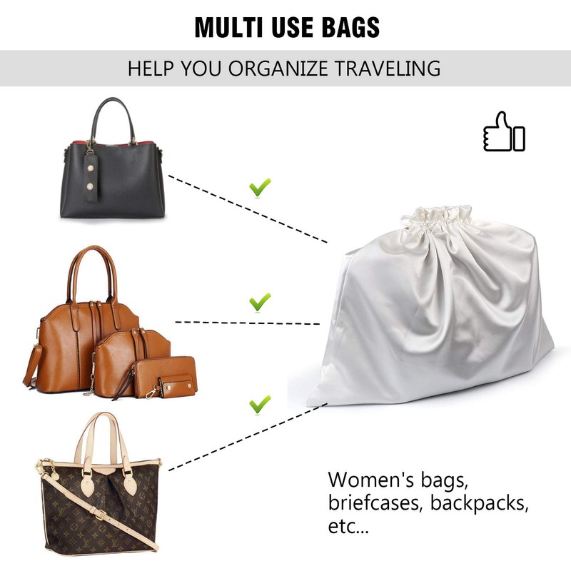 PlasMaller Dust Cover Storage Bags Thick Silk Cloth Pouch with