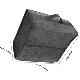 Organizador Plegable Caja Plegable Diseño Elegante en Fieltro y Fácil Instalación para Maletero de Coche para Cajuela de Vehículo