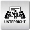 Türschilder24 XXL Door Sign 125 x 125 mm Teaching 003