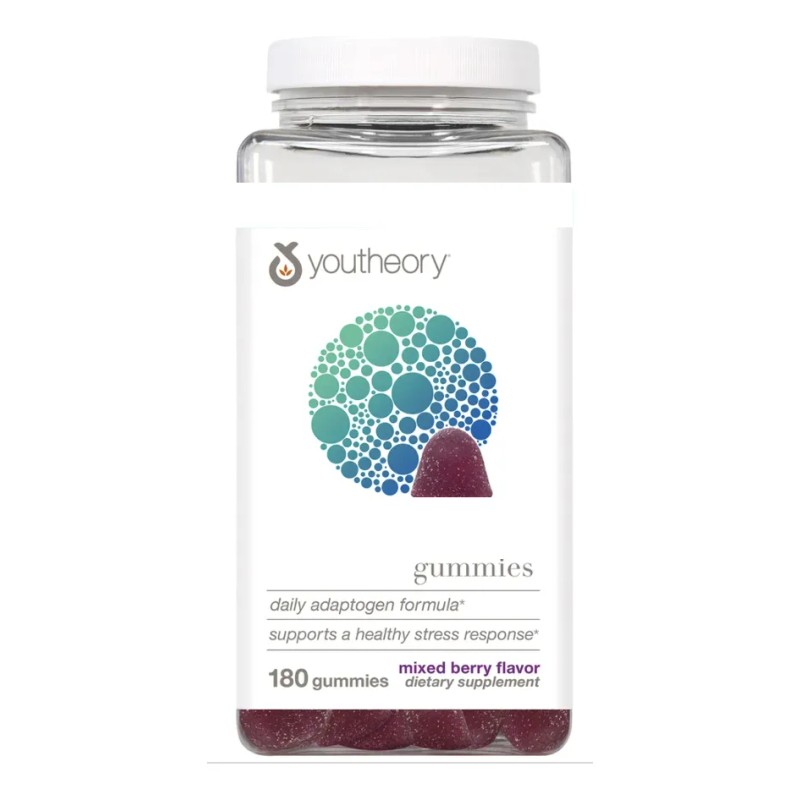 Adaptogeno Youtheory Antiestrés Reduce Cortisol 180 Gomitas