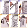 SULPO Elastic Shoelaces without Tying - Elastic, with Metal Clasp,