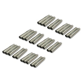 Small Foam Roll Moulds, Set of 30 (8 cm x 1.3 cm), Traditional Baking Mould, Iridescent Curl Shape, Straight Tube, Piping Nozzles, Cream Rolls