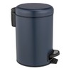 WENKO Leman Cosmetic Pedal Bin 3 L Dark Blue