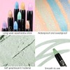 evpct Greenish Cyan Shimmer Cream Eye Shadow Brightener Sticks Set