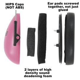 Edz Kidz. Kids Ear Defenders Children Girls Boys Toddlers and Teens. Hearing Protection for Kids. Earmuffs for Autism. Great Noise Reduction. CE and UKCA Certified (Pink)