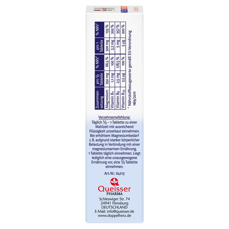 Doppelherz System Magnesium 500 Depot - High Dose Magnesium as