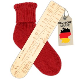 Holzblatt® Sock Ruler 6 Count with Size Guide for Knitting. Sock Stretcher/Sock Stencil with Size Indication. Sock Blocker as Knitting Aid