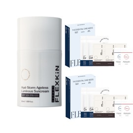 Flexkin Hyalstorm Ageless Luminous Sun Cream 50ml + 2 starter kits / 플렉스킨 히알스톰 에이지리스 루미너스 선크림 50ml+스타터키트 2개