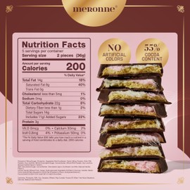 Meronne Angel Hair Dark Chocolate Bar – 6.35 oz (180g) – 55% Dark Chocolate Filled with Pistachio Cream & Angel Hair Cotton Candy – No Artificial Colors or Preservatives